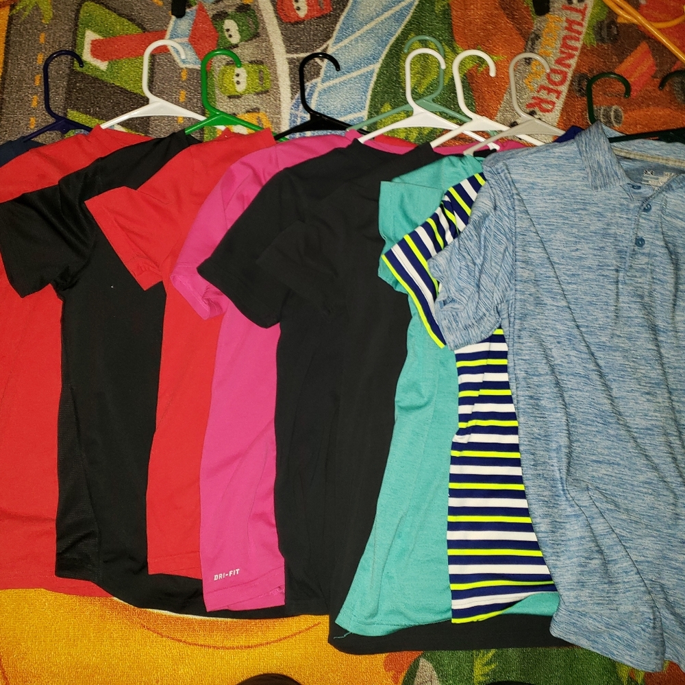 Lot of Boys Under Armour Shirts